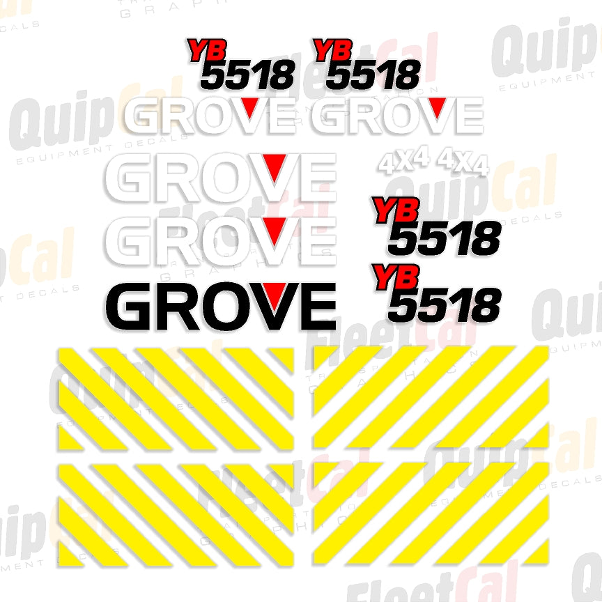 Grove Yard Boss Crane Decals