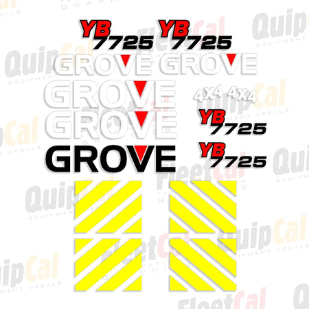 Grove Yard Boss Crane Decals