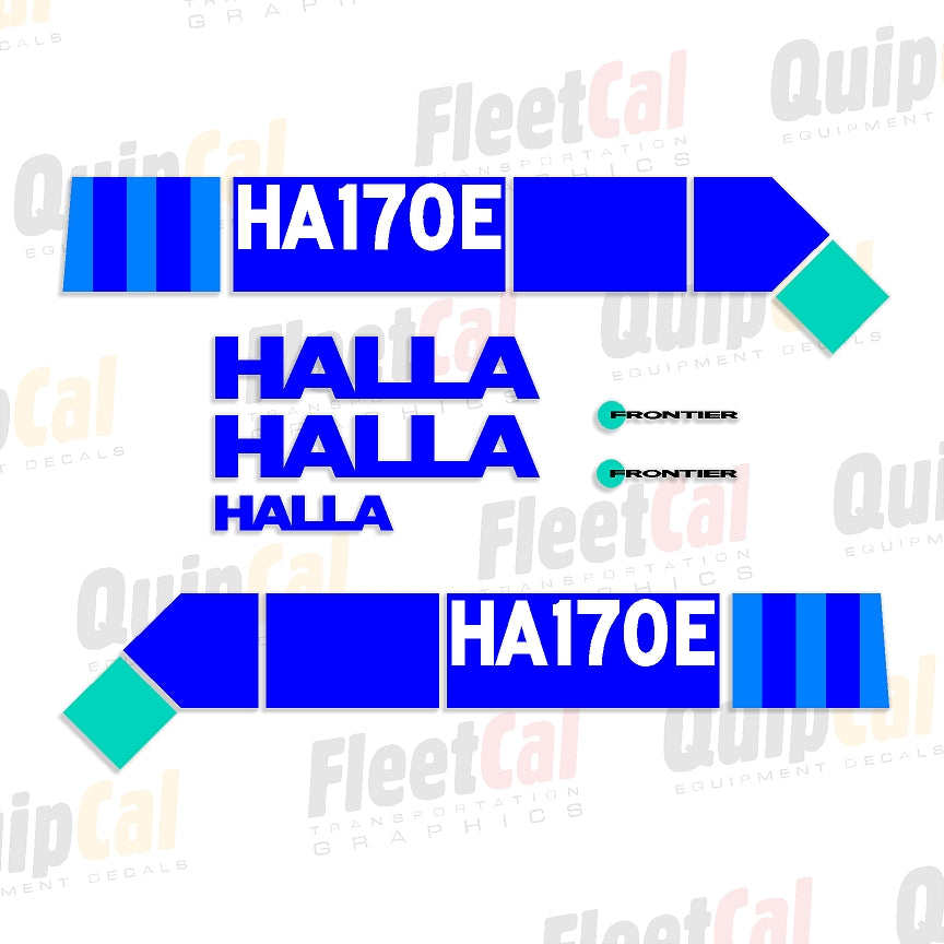 Halla Wheel Loader Decals