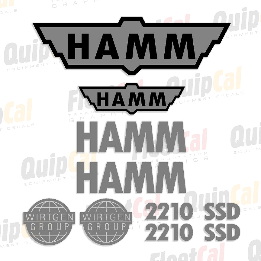 Hamm Roller Decals