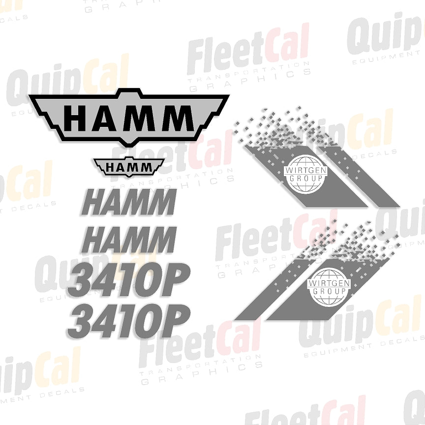 Hamm Compactor Decals