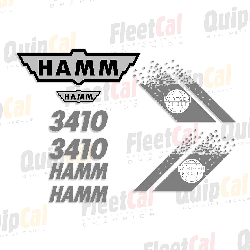 Hamm Compactor Decals