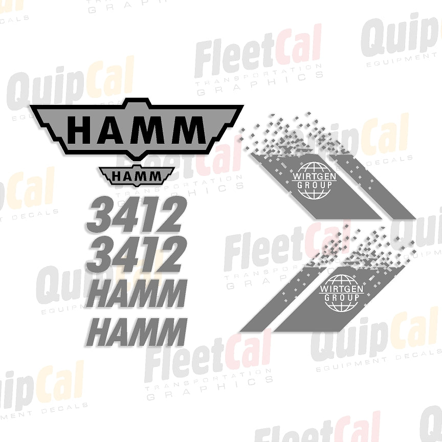 Hamm Compactor Decals