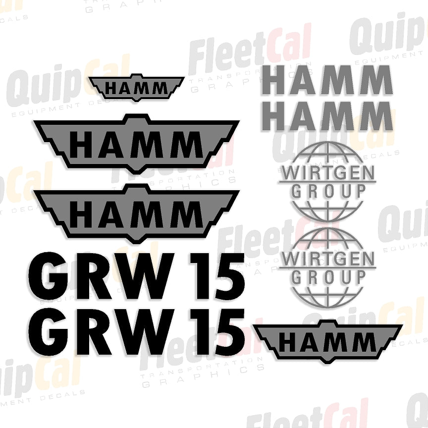 Hamm Pneumatic Compactor Decals