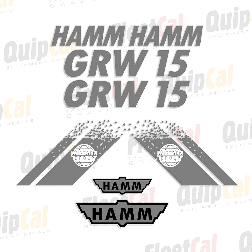 Hamm Pneumatic Compactor Decals