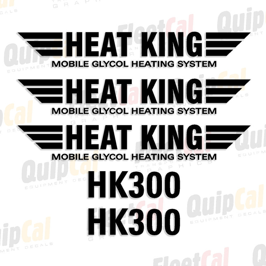 Heat King Heating System Decals