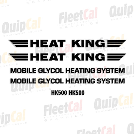 Heat King Heating System Decals