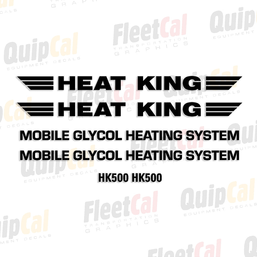 Heat King Heating System Decals