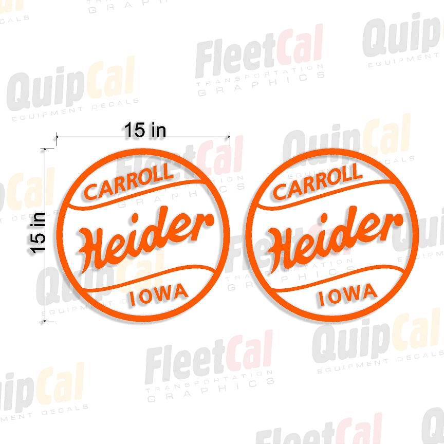 Heider Gravity Wagon Decals