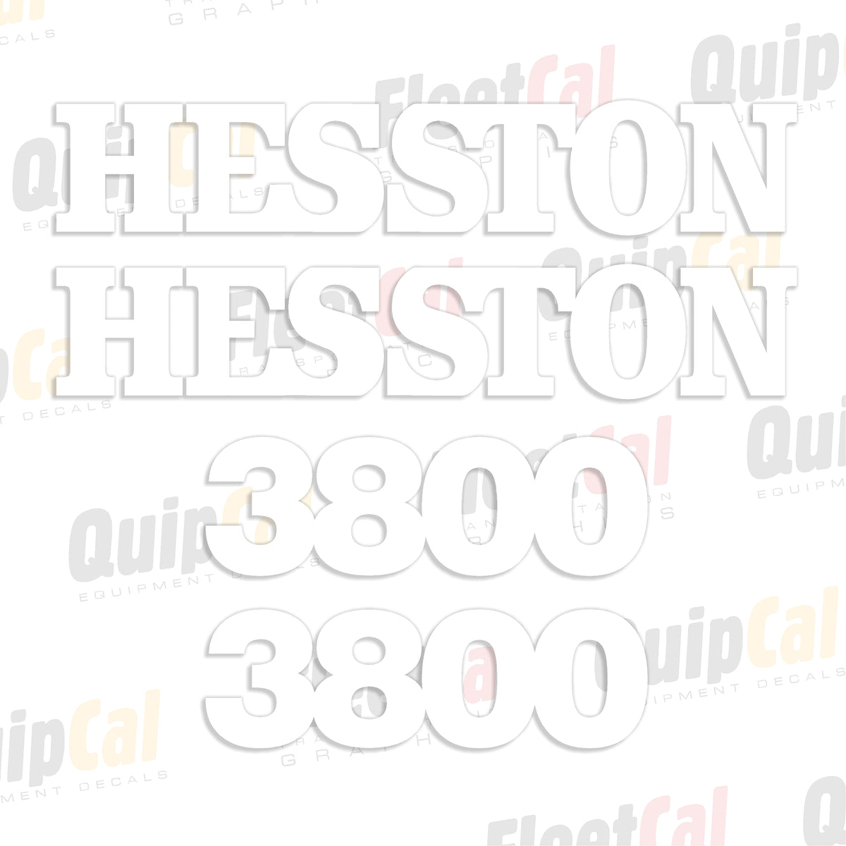 Hesston Rake Decal Set