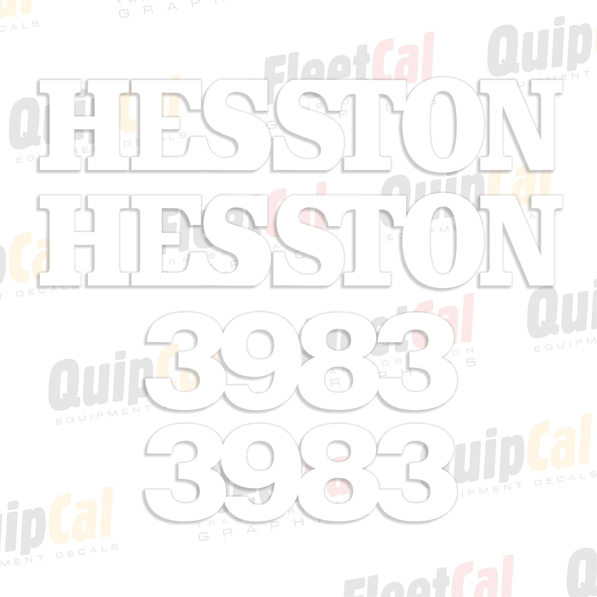 Hesston Rake Decal Set