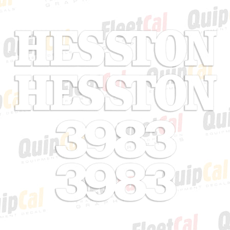 Hesston Rake Decal Set