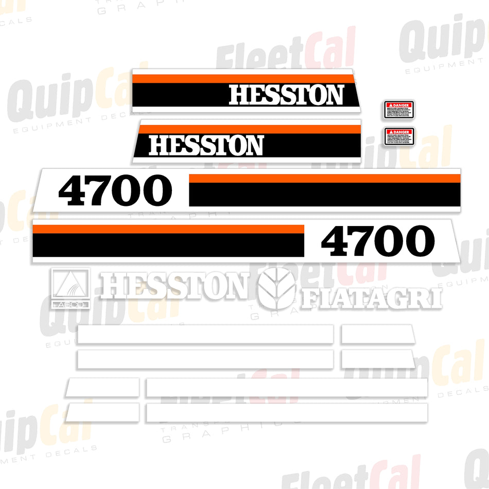 Hesston Large Square Baler Decal Set