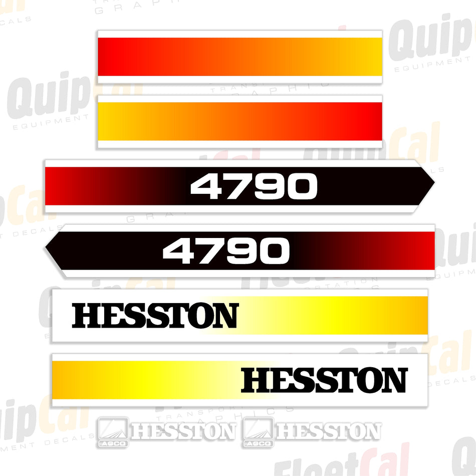 Hesston Large Square Baler Decal Set