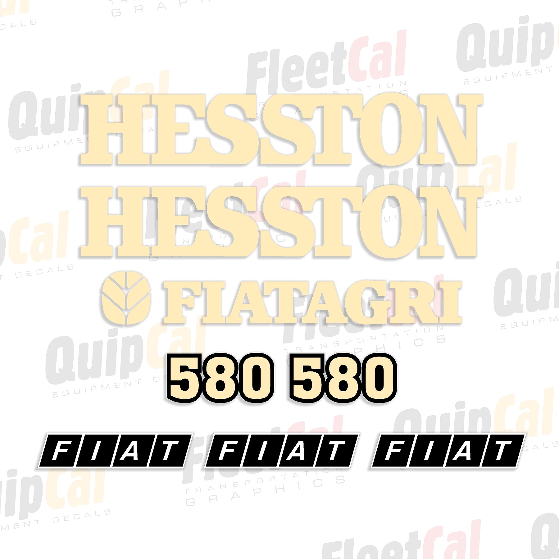 Hesston Tractor Decal Set