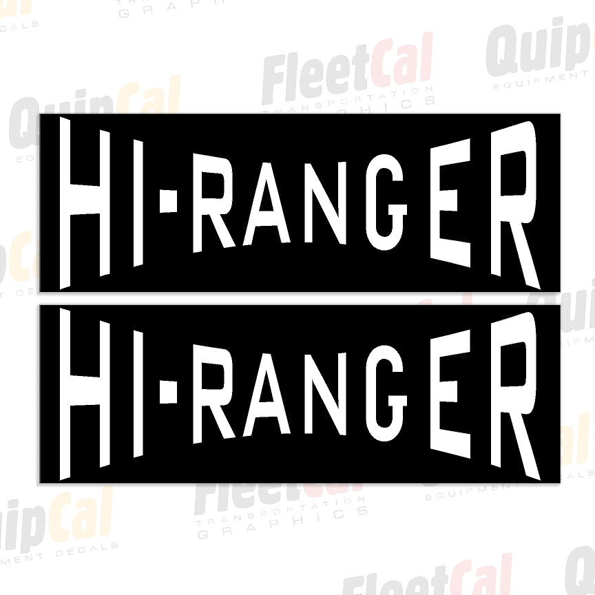 Hi-Ranger Bucket Truck Decals