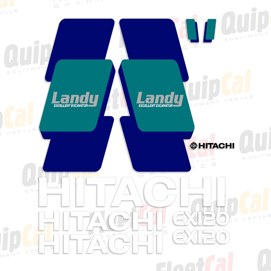 Hitachi EX120-3 Landy-markeringsstickerset