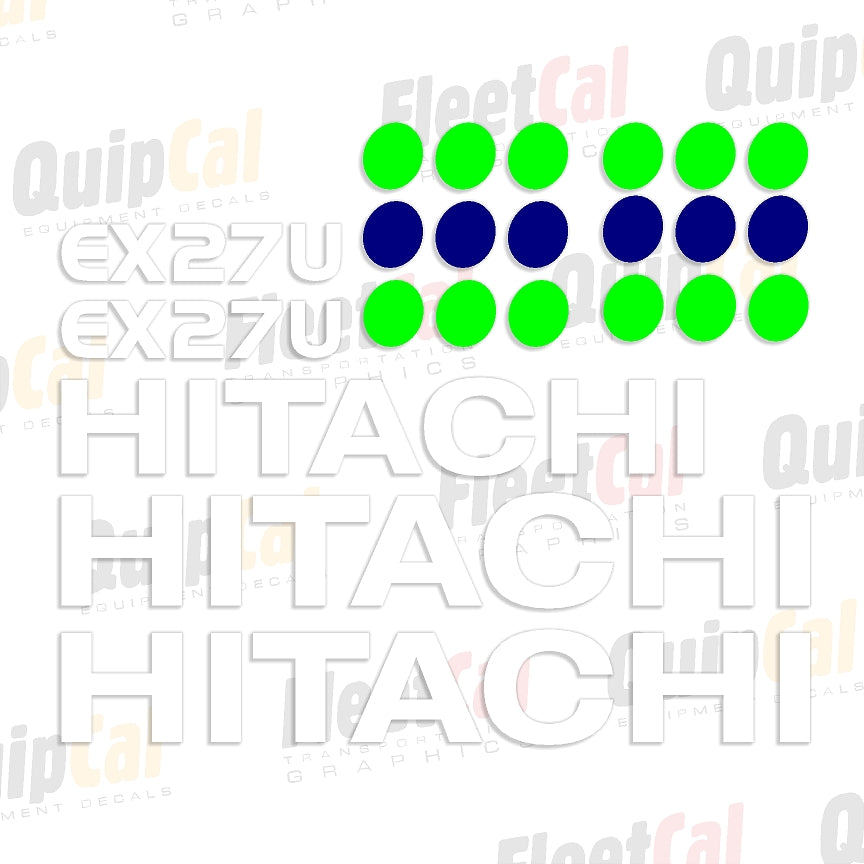 Hitachi EX27U markeringsstickerset