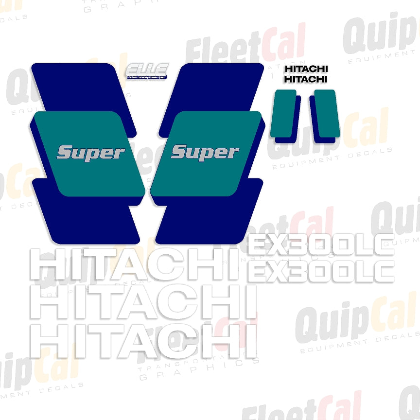 Hitachi EX300 LC-3 Super Markeringsstickerset