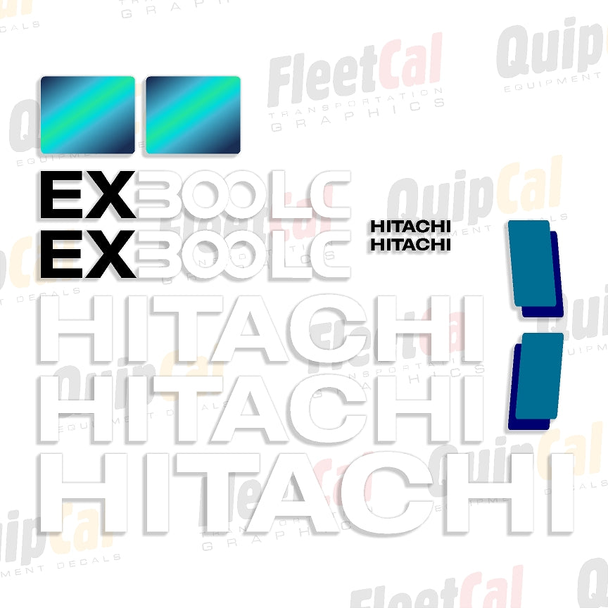 Hitachi EX300 LC-5 markeringsstickerset