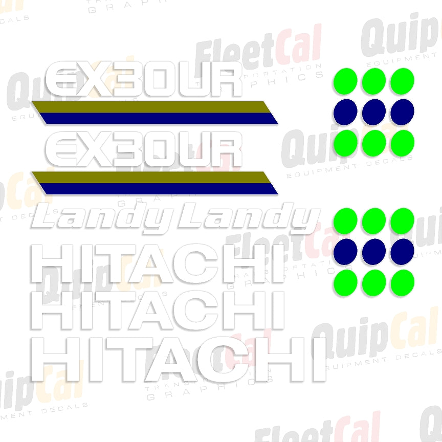 Hitachi EX30UR Landy-markeringsstickerset