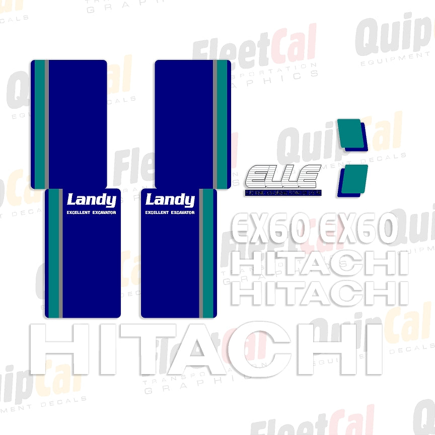 Hitachi EX60-2 Landy-markeringsstickerset