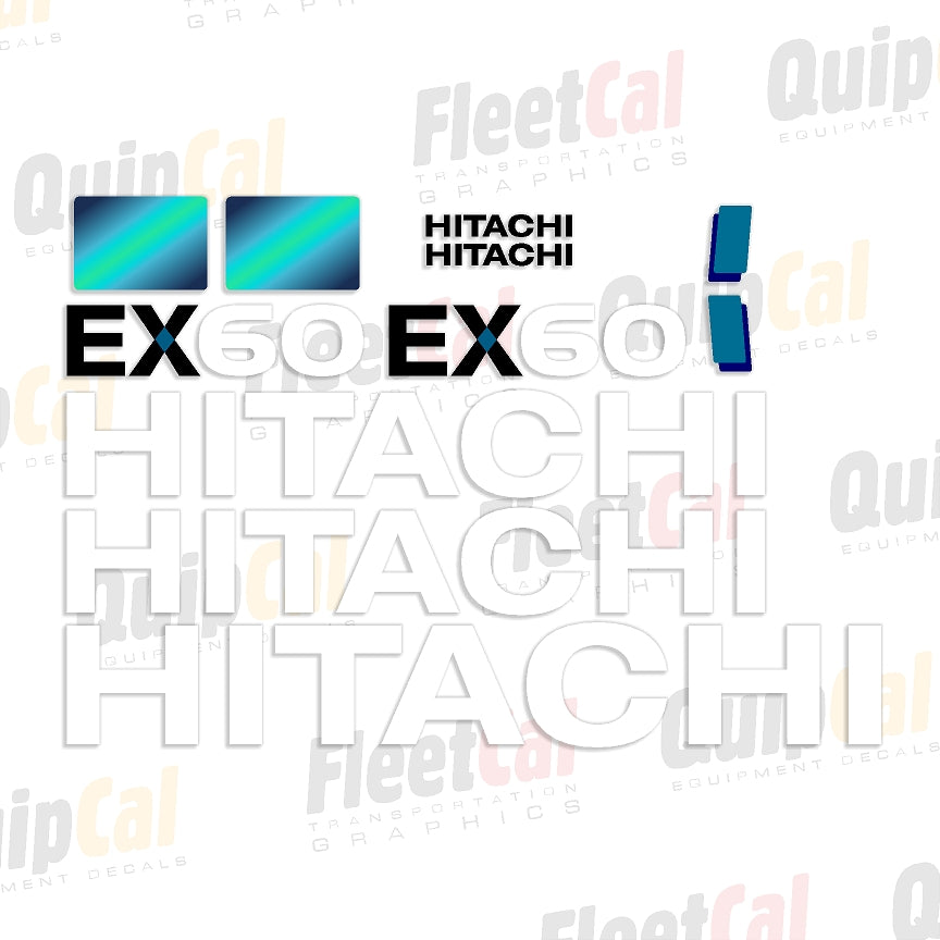 Hitachi EX60-3 1998 Modelmarkeringsstickerset