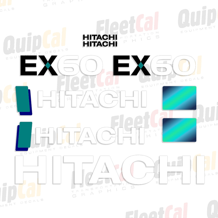 Hitachi EX60-5 markeringsstickerset