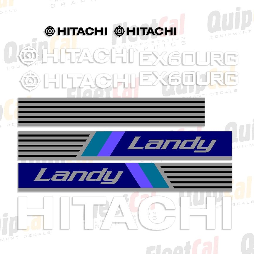 Hitachi EX60 URG Landy-markeringsstickerset