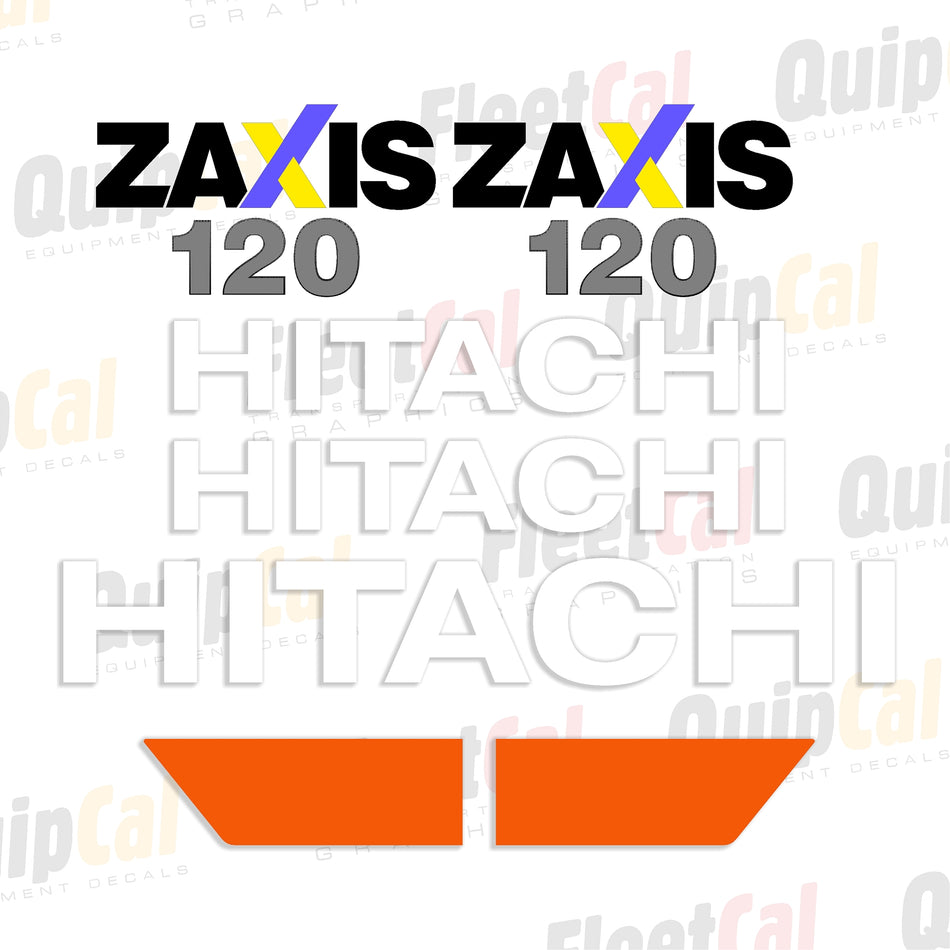 Hitachi Excavator Decal Set