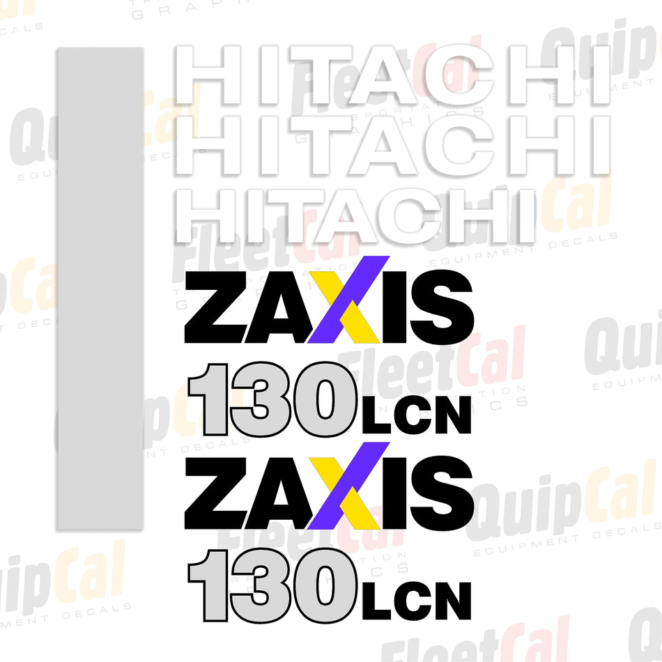 Hitachi Excavator Decal Set