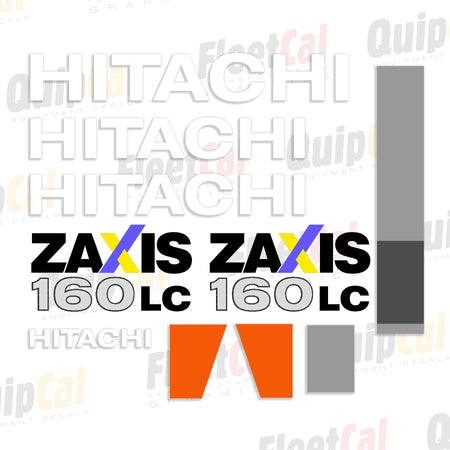 Hitachi Excavator Decal Set