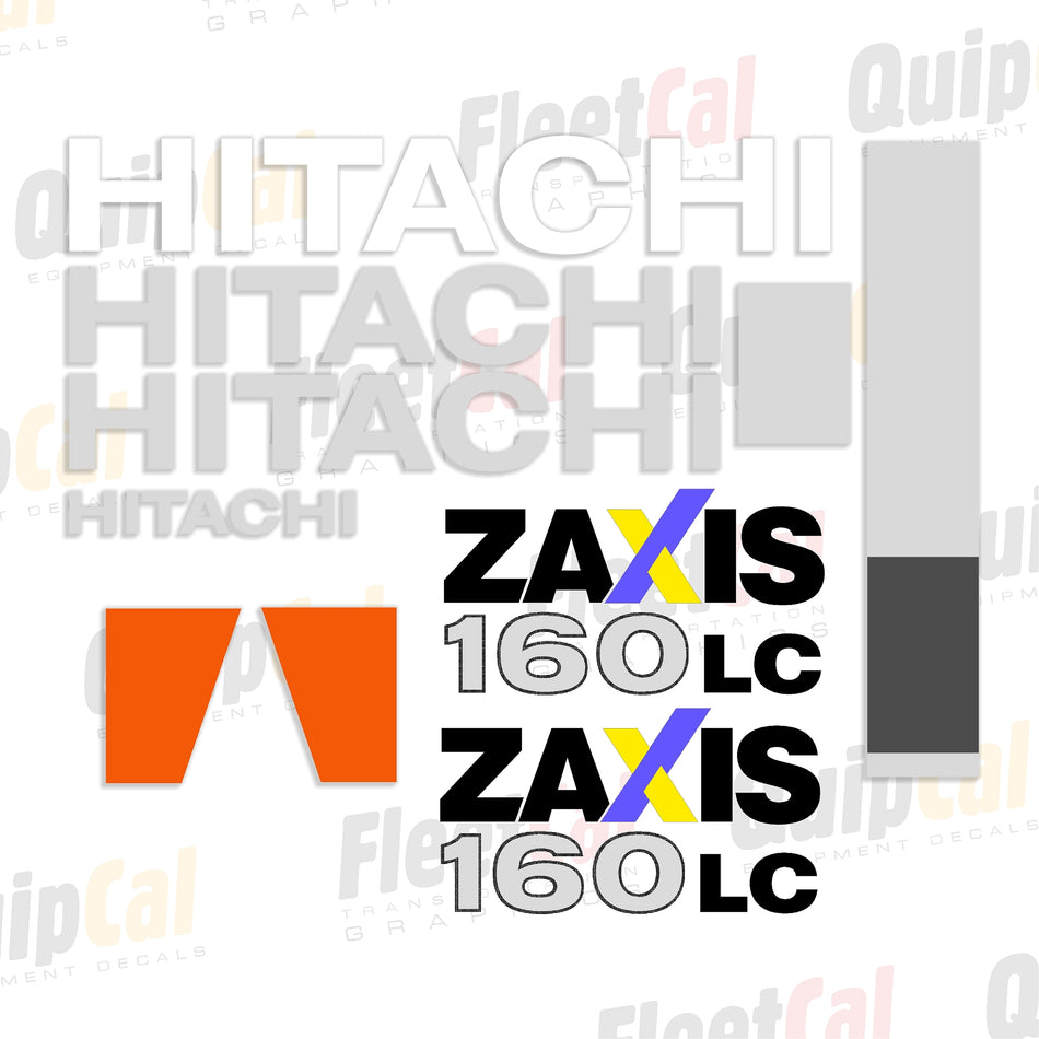 Hitachi Excavator Decal Set