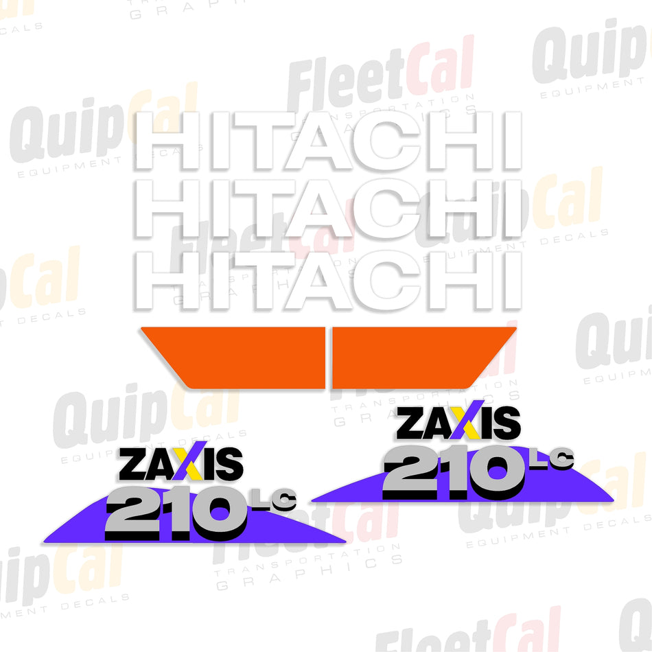 Hitachi Excavator Decal Set