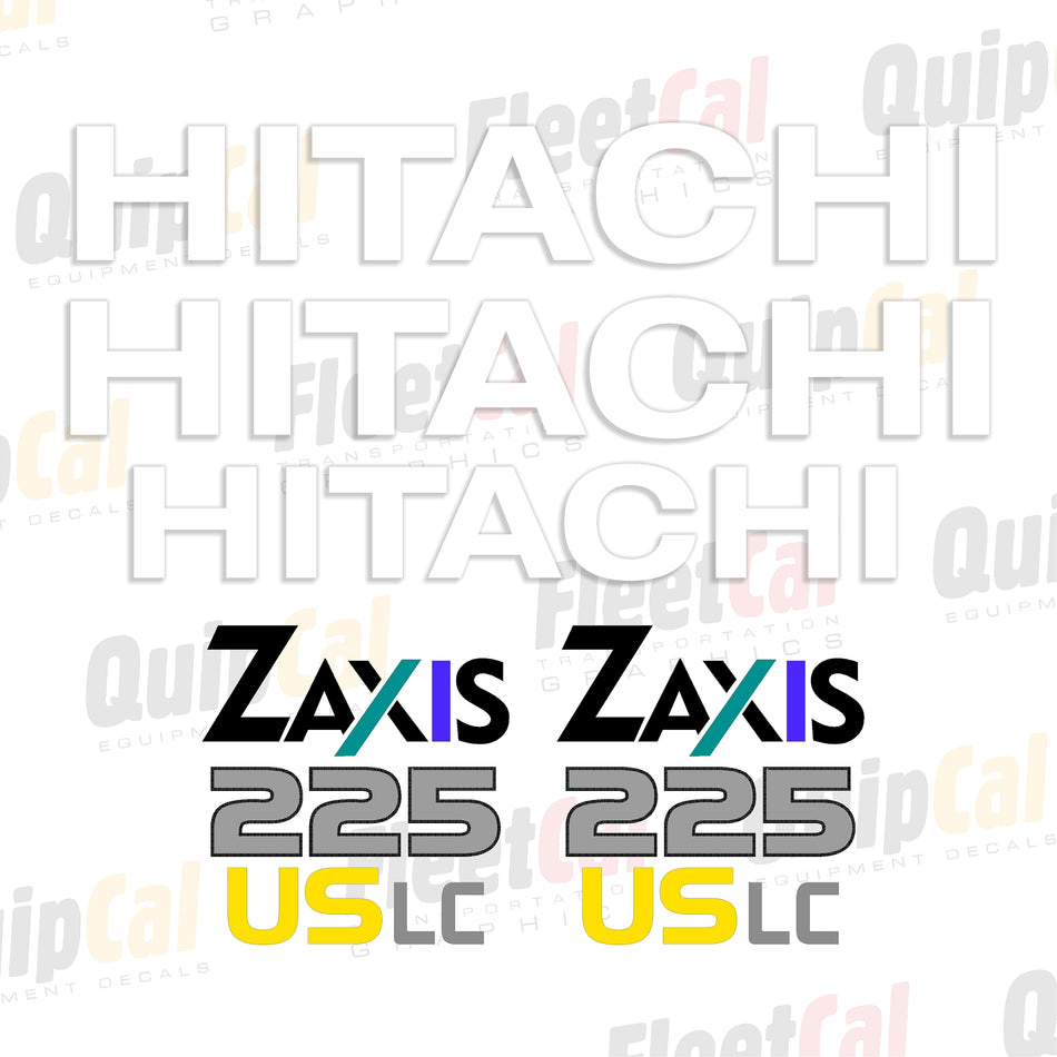 Hitachi Excavator Decal Set