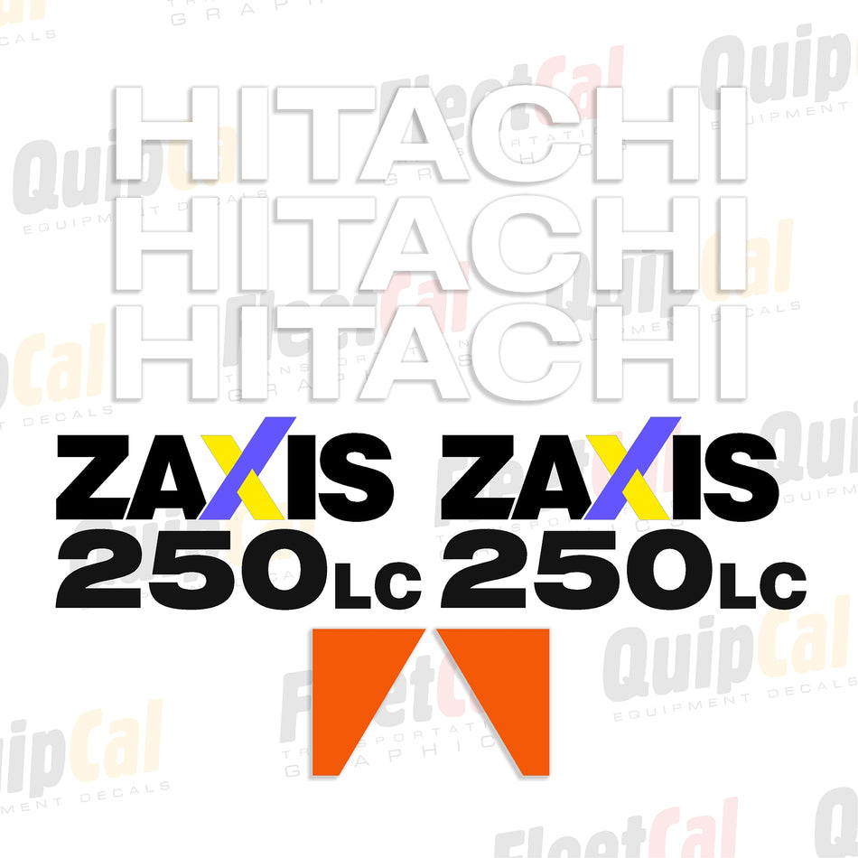 Hitachi Excavator Decal Set