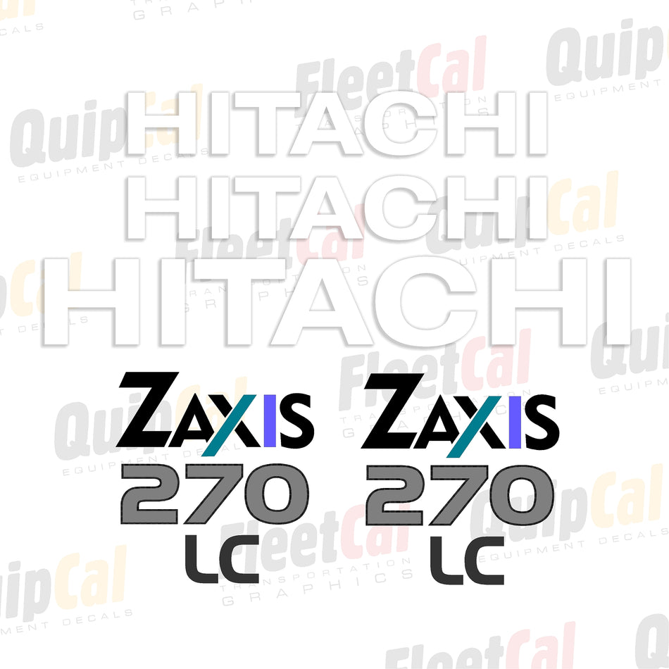 Hitachi Excavator Decal Set