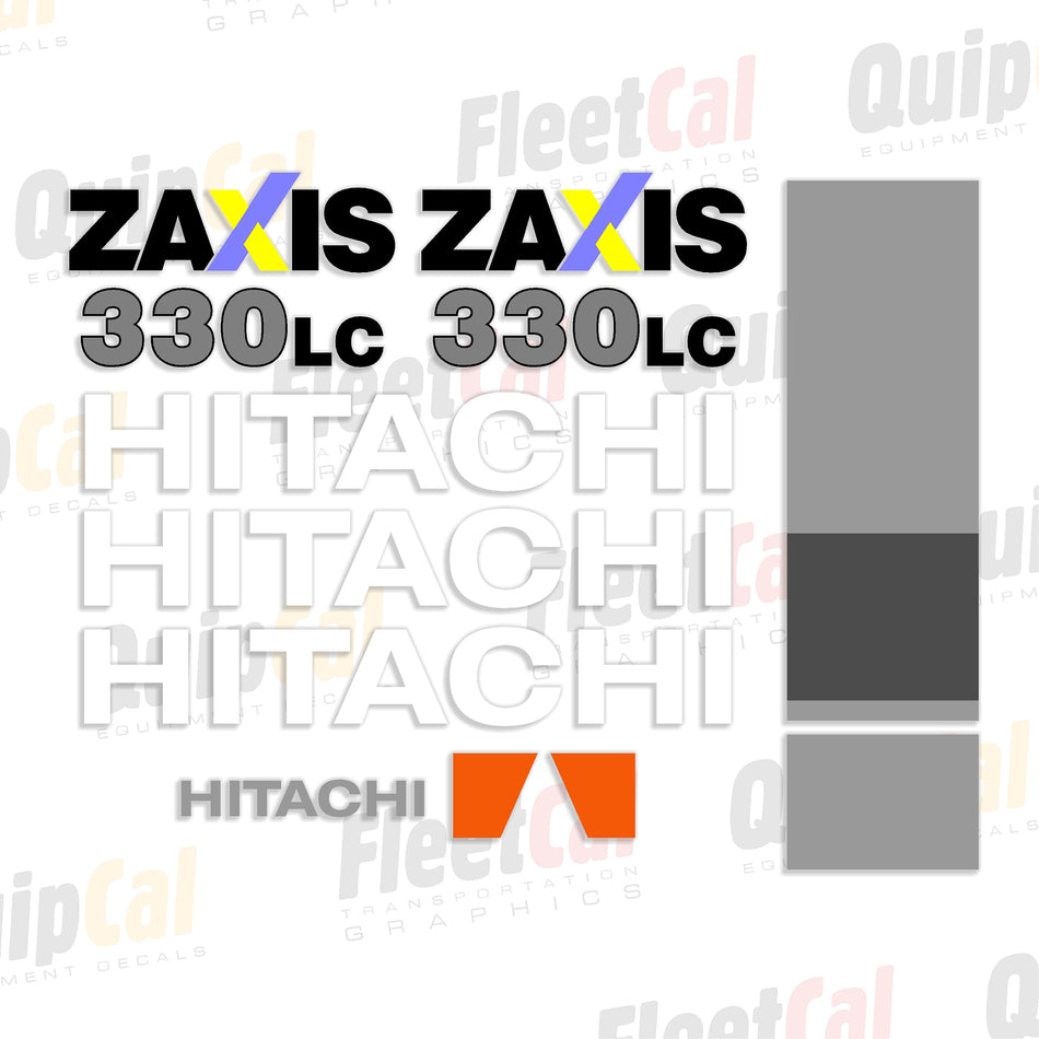 Hitachi Excavator Decal Set