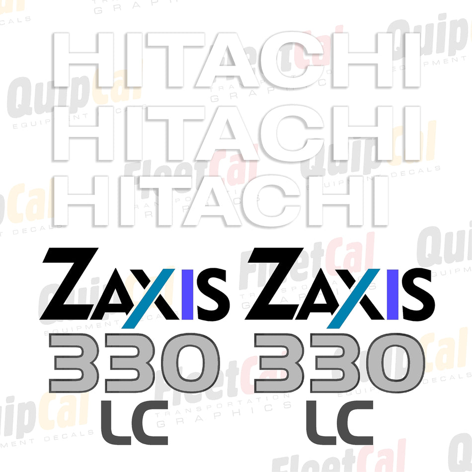 Hitachi Excavator Decal Set