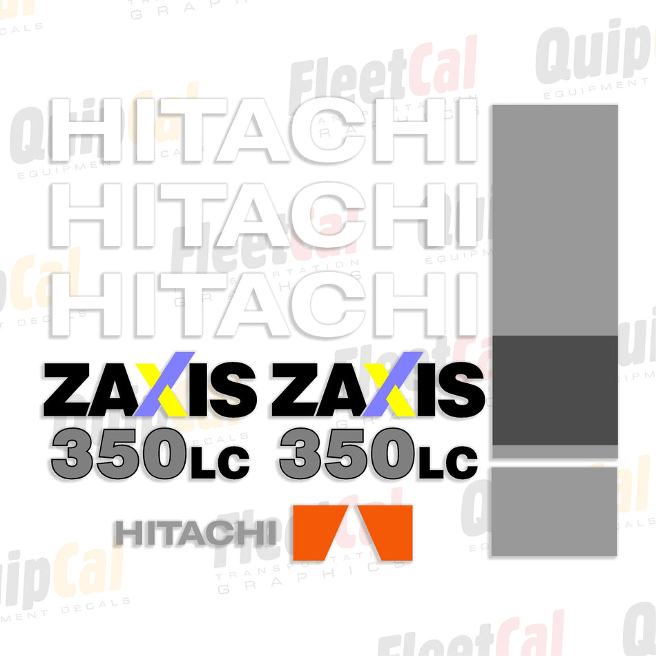 Hitachi Excavator Decal Set