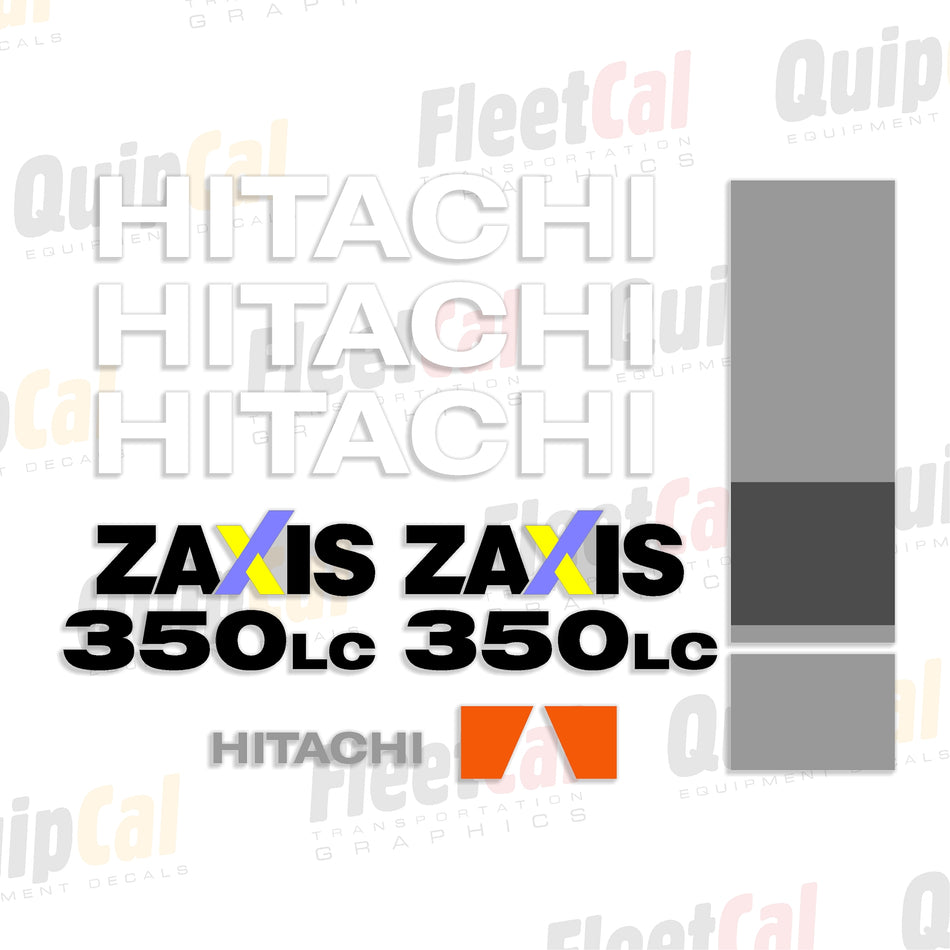 Hitachi Excavator Decal Set