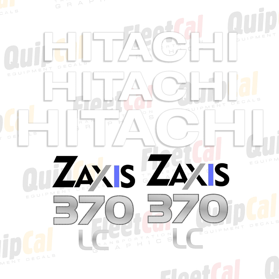 Hitachi Excavator Decal Set