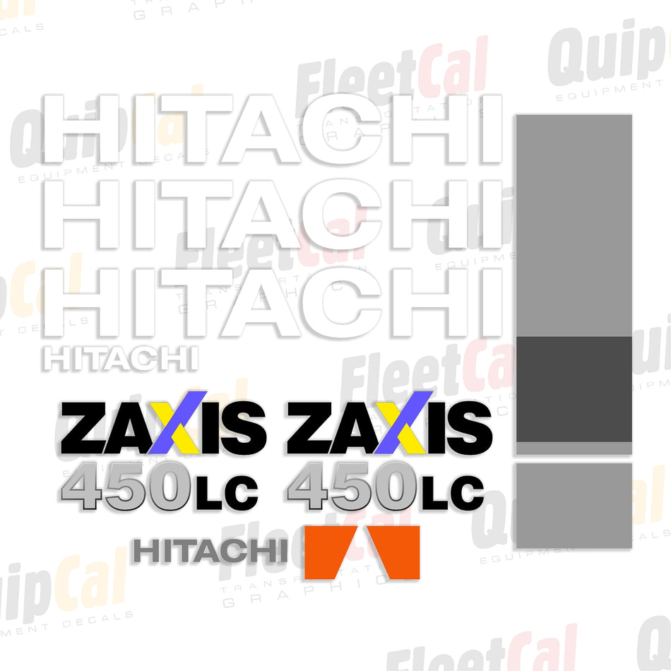 Hitachi Excavator Decal Set