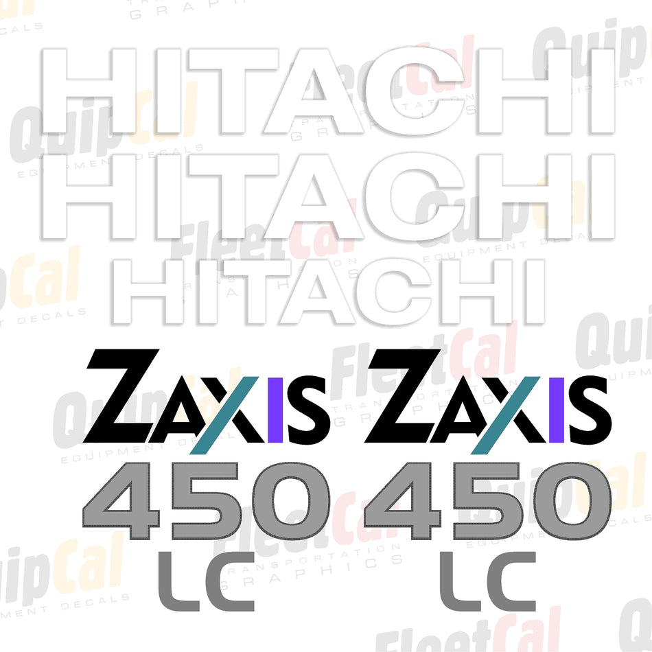 Hitachi Excavator Decal Set