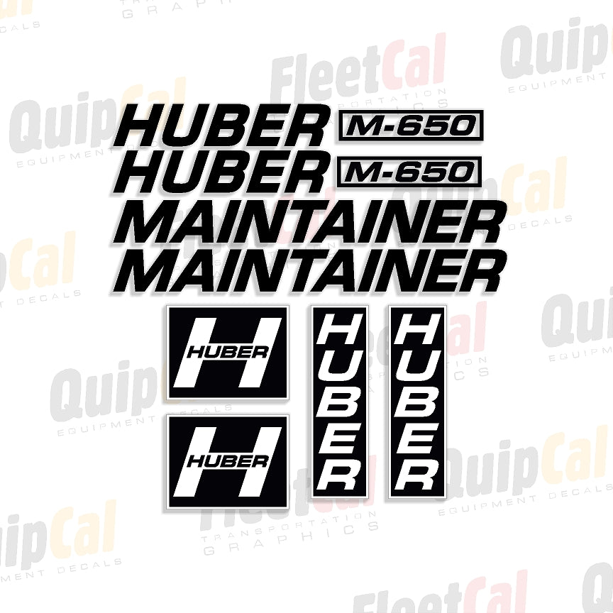 Huber Maintainer Decals