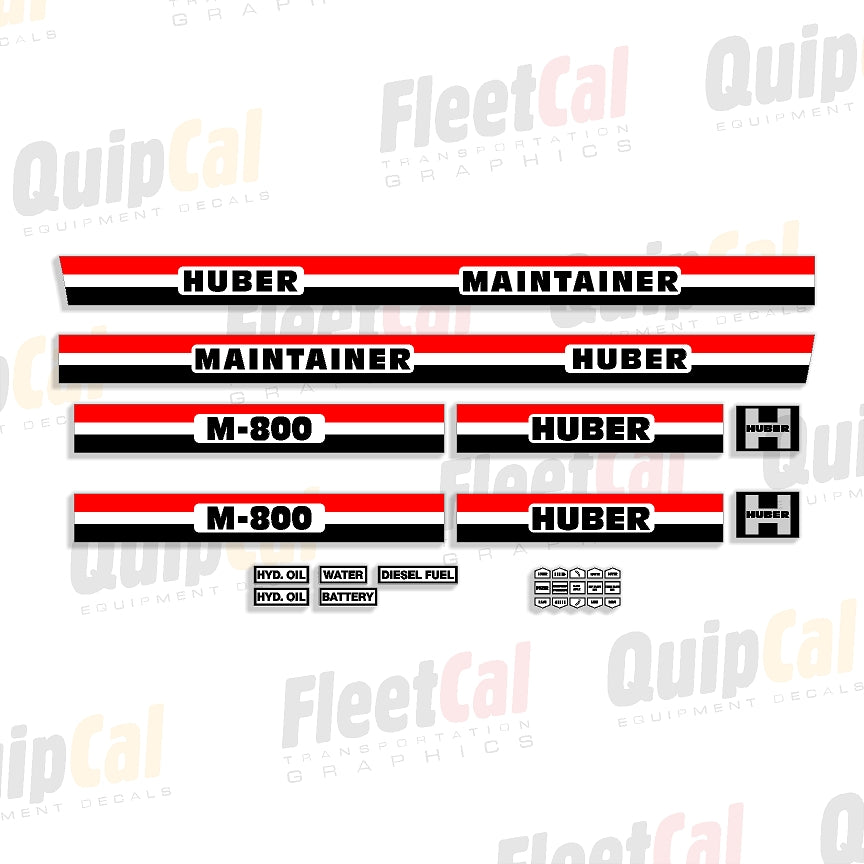 Huber Maintainer Decals