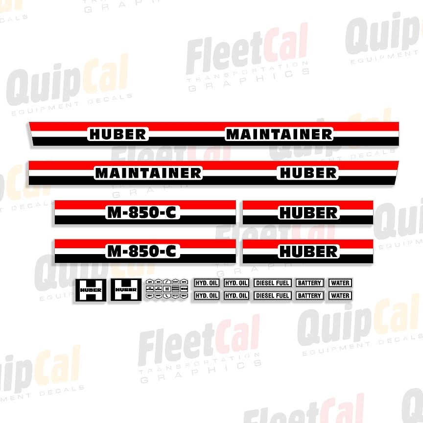 Huber Maintainer Decals