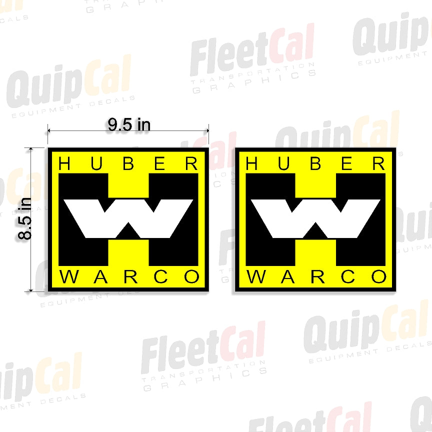 Huber Warco Decals