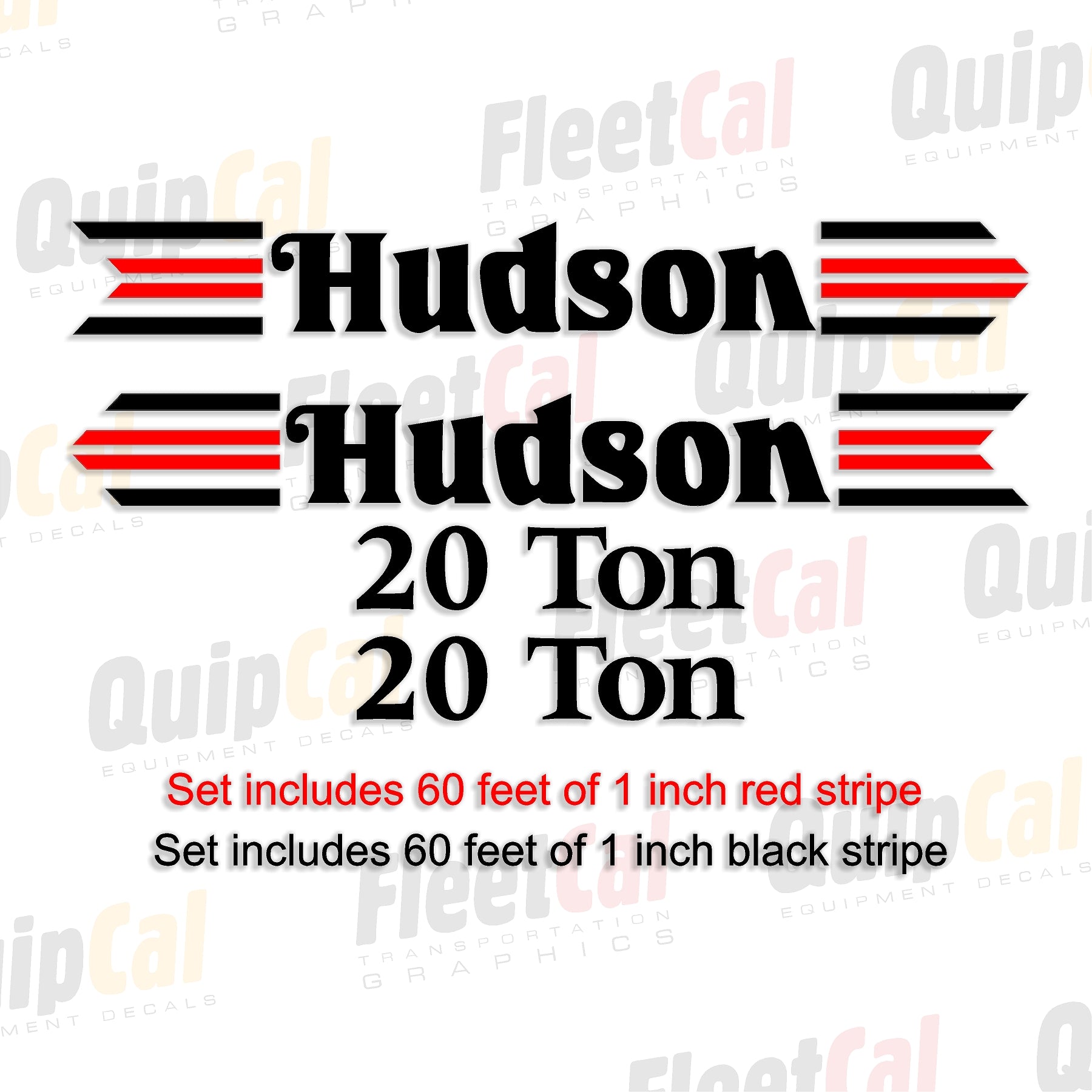 Hudson Trailer Decal Set