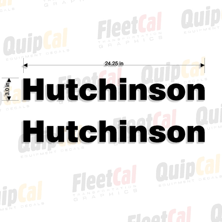 Hutchinson Auger Decals (1 PAIR) – Truck and Equipment Decals